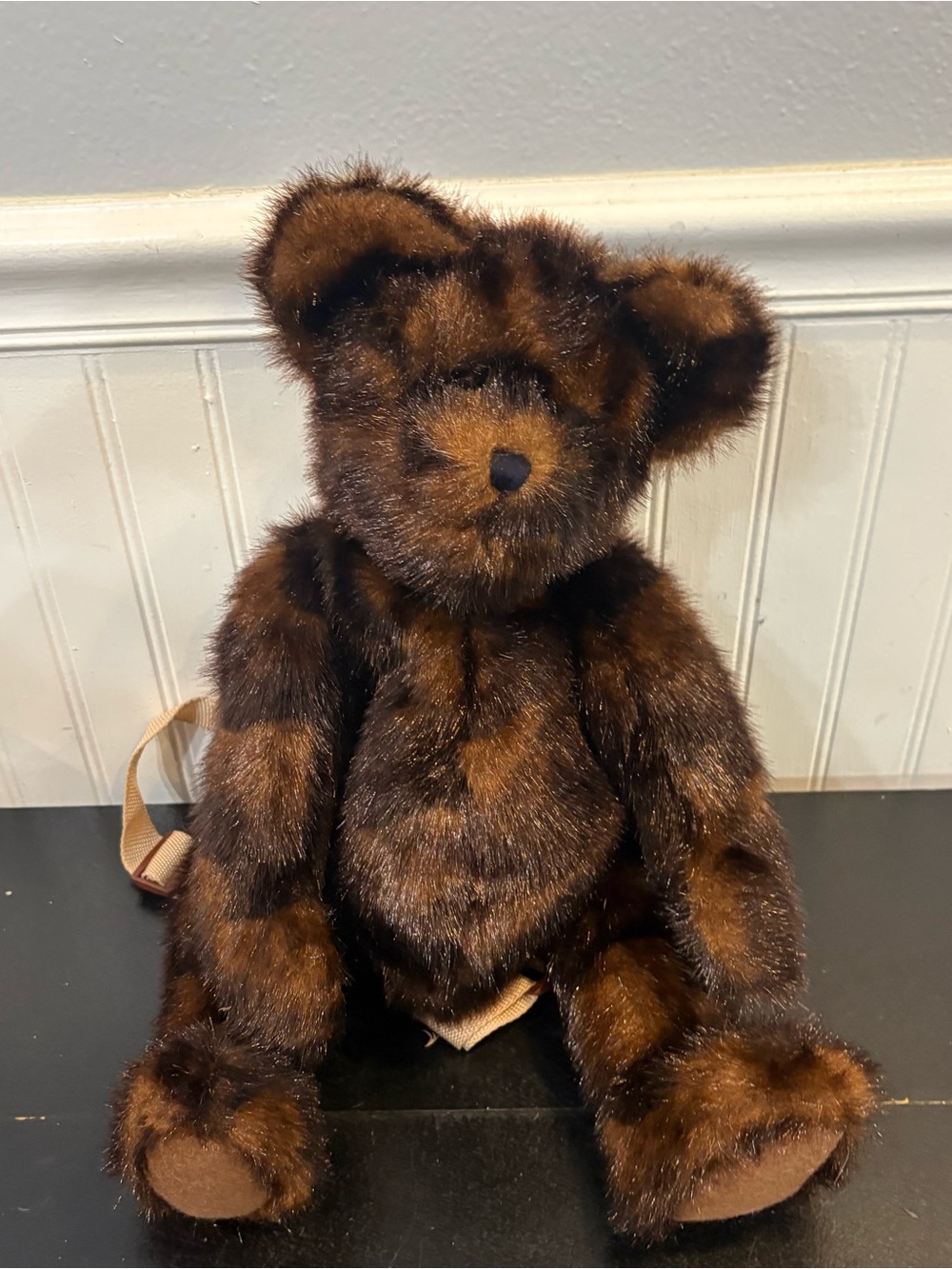 VTG Boyds Bears Backpack Plush Overnight Bag